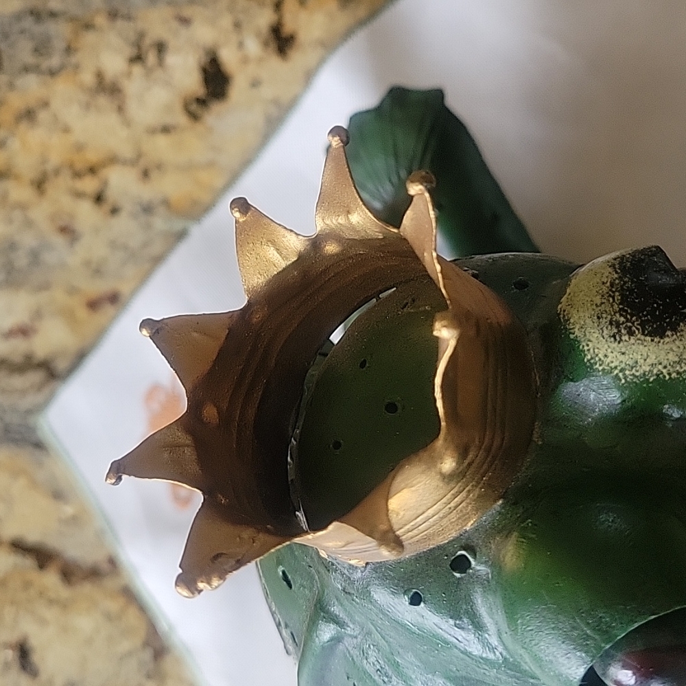 Adorable thinking frog,  tea candle  burner 🐸 - Picture 11 of 13